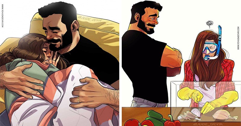 20 ilustrații sincere despre ce înseamnă să fii căsătorit