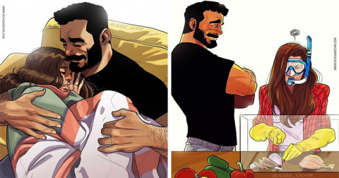 20 ilustrații sincere despre ce înseamnă să fii căsătorit