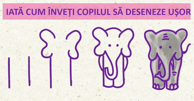 Învață copilul să deseneze ușor și distractiv: 10 imagini și instrucțiunea pas cu pas
